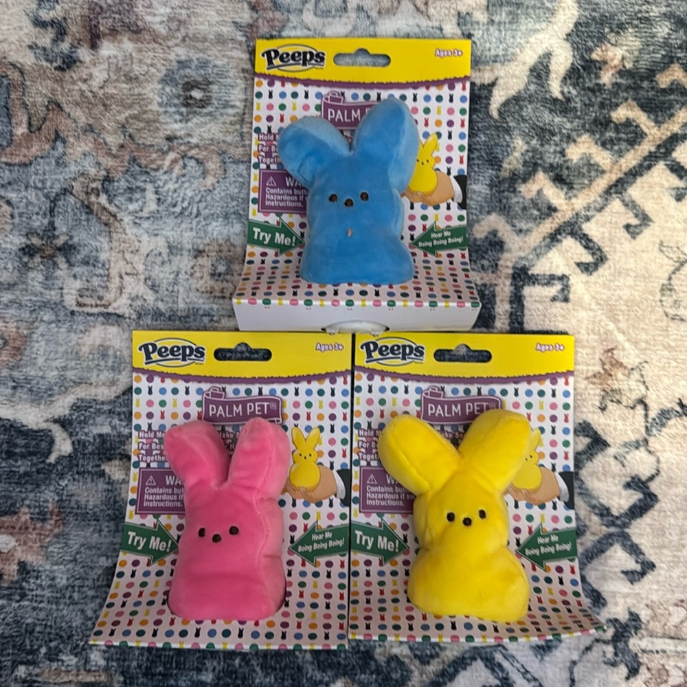 Set of 3 Plush Peeps